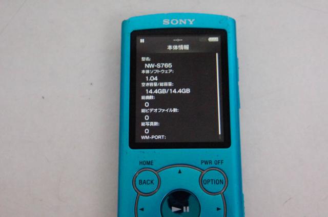 SONY NW-S765 ウォークマン 青 16GB スピーカーセット 中古】C SONY