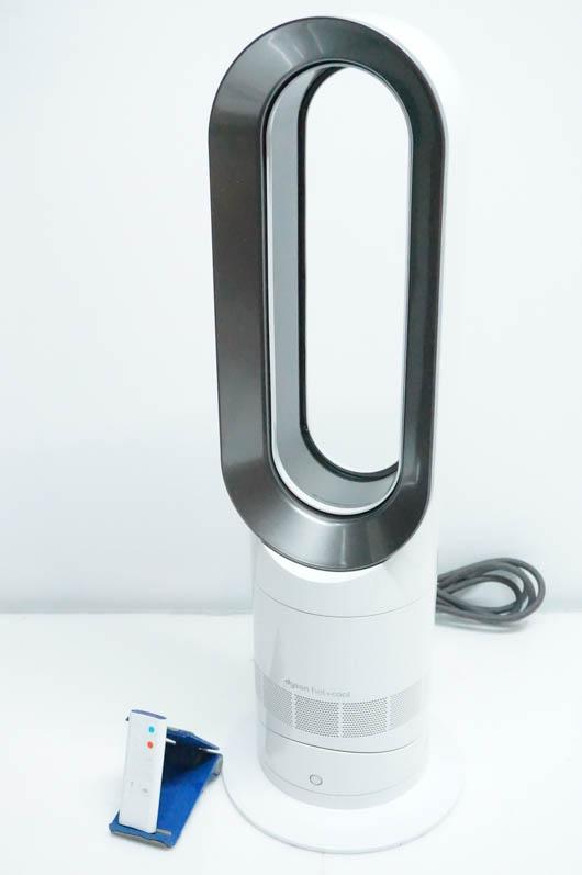 【中古】ダイソンDyson Hot+Coolホットアンドクール ファンヒーター エアマルチプライアー AM09WN ホワイト/ニッケル 扇風機