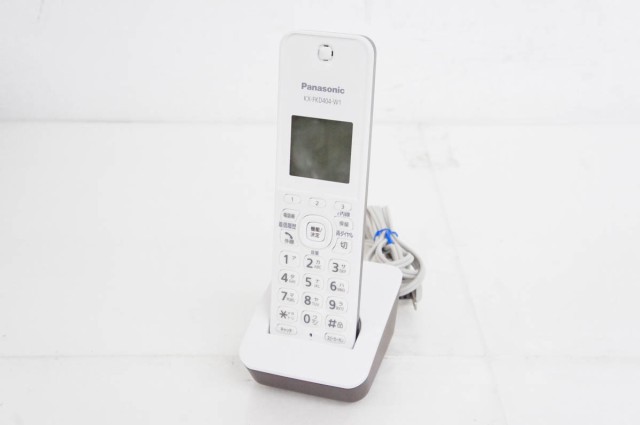 中古】Panasonicパナソニック コードレス増設子機 KX-FKD404-W