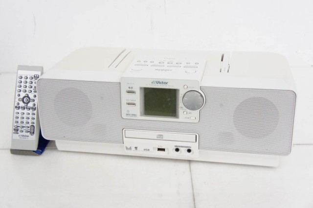 【中古】JVC Victorビクター CDメモリーポータブルシステム Claviaクラビア CD／ラジオ／メモリー RD-M1