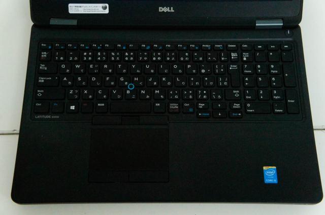 【中古】ノートパソコン／DELL／15.6型／Windows10Pro 64bit／intel Core i5-5200U 2.20GHz／メモリ4GB／SSD118GB／無線LAN搭載／Latitude E5550_1