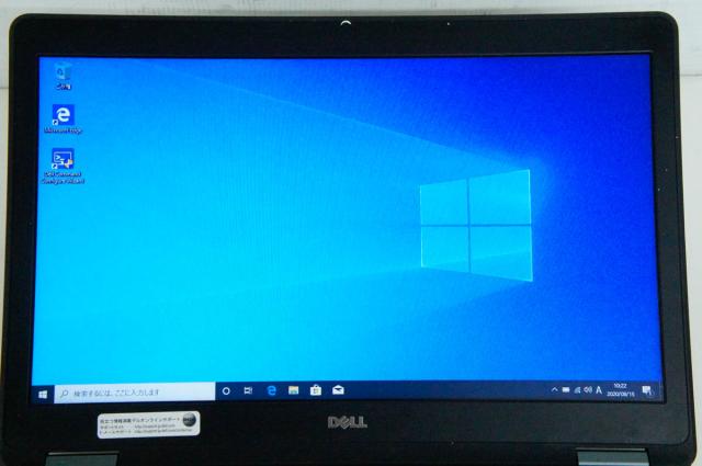 【中古】ノートパソコン／DELL／15.6型／Windows10Pro 64bit／intel Core i5-5200U 2.20GHz／メモリ4GB／SSD118GB／無線LAN搭載／Latitude E5550_3