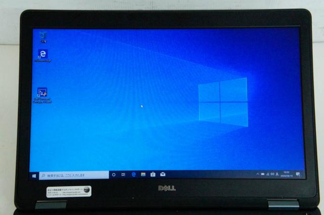 【中古】ノートパソコン／DELL／15.6型／Windows10Pro 64bit／intel Core i5-5200U 2.20GHz／メモリ4GB／SSD118GB／無線LAN搭載／Latitude E5550_2