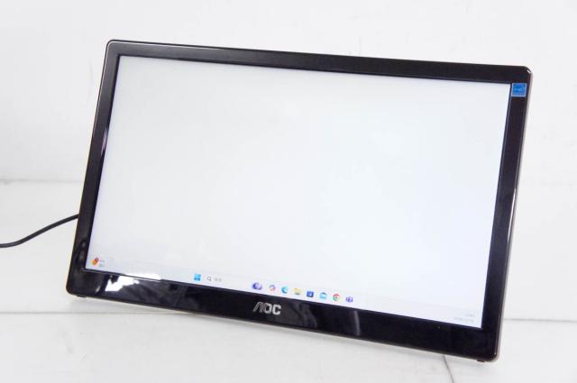 【中古】AOCエーオーシー 15.6型 USB接続対応 液晶モニター E1659FWU