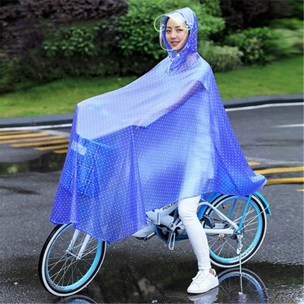 レインコート 自転車ポンチョ 自転車 カッパ 河童 帽子 透明 カバー バイク 雨具 雨合羽 おしゃれ 防水 レインウェアの通販はau Pay マーケット 協和屋