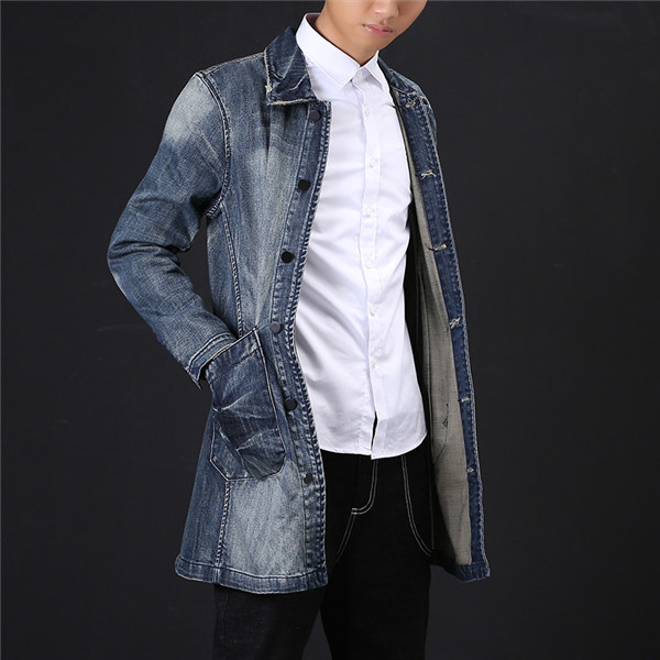 Gジャン メンズ デニムジャケット ジージャン ジャケット 大きいサイズ コート ロング ブルゾン デニム トレンチコートの通販はau Pay マーケット 協和屋