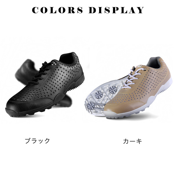 ゴルフシューズ メンズ ローカット Pu レースアップ スパイクレス 軽量 スポーツ おしゃれ 通気 防滑 かっこいい スリッポンの通販はau Pay マーケット 協和屋