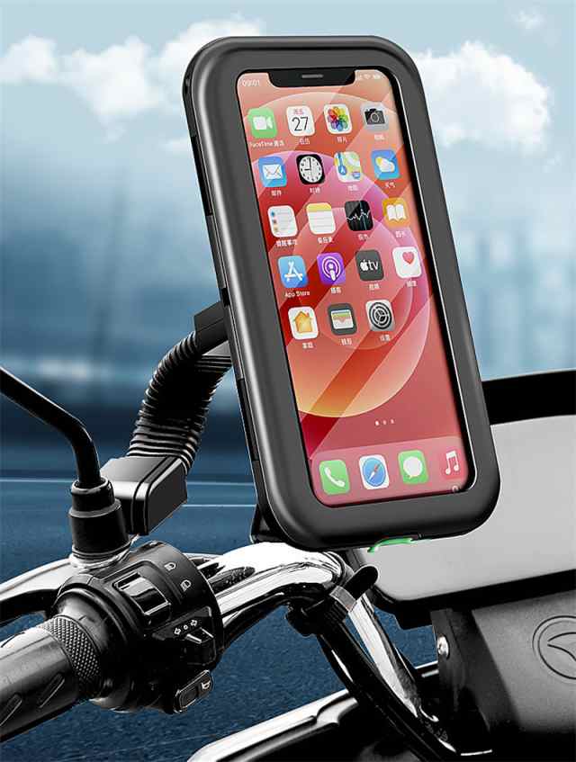 本店 スマホ ホルダー バイク用 バックミラー式 ienomat.com.br