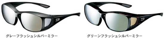 ダイワ(Daiwa)　ポリカーボネイト偏光オーバーグラス　グレーフラッシュシルバーミラー　43×145ｍｍ　　【釣具　釣り具】