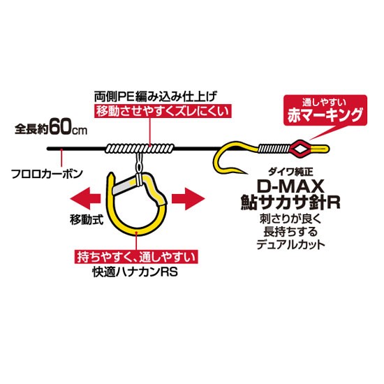 ダイワ(Daiwa) 直結移動ハナカン仕掛け 0．5−5．5 /鮎釣り 鼻カン仕掛 【釣具 釣り具】の通販はau PAY マーケット 釣具のFTO  フィッシングタックルオンライン au PAY マーケット－通販サイト