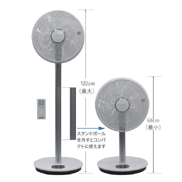 扇風機 FS-FD3524(W) DCモーター フロア扇風機 エコ 静電気防止 90°上向 羽根35cm タイマー シンプル おしゃれ トヨトミ TOYOTOMI_3
