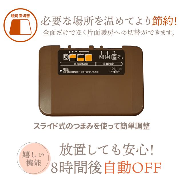 ホットカーペット フローリング調 3畳＆あったかシートセット 木目
