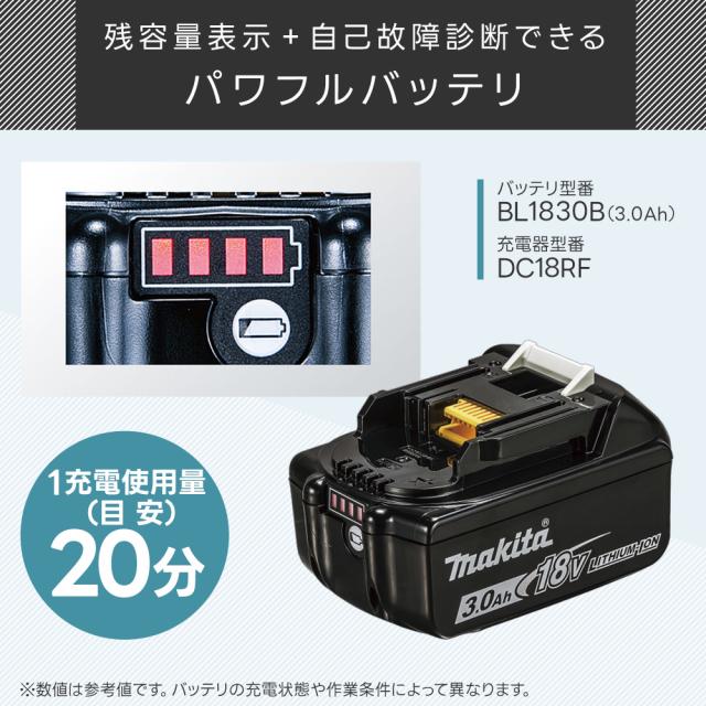 当店だけ！バッテリー充電器も1年保証! マキタ CL182FDZW 18V