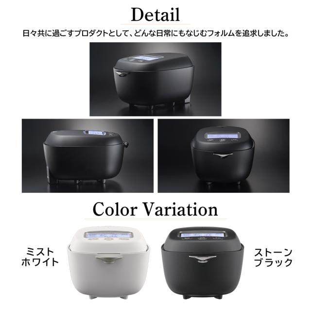 TIGER 土鍋圧力IHジャー炊飯器 JRX-S060 3.5合 日本製 本土鍋 5年保証 0.63L 予約機能 少量炊飯 洗いやすい 炊き分け タイガー