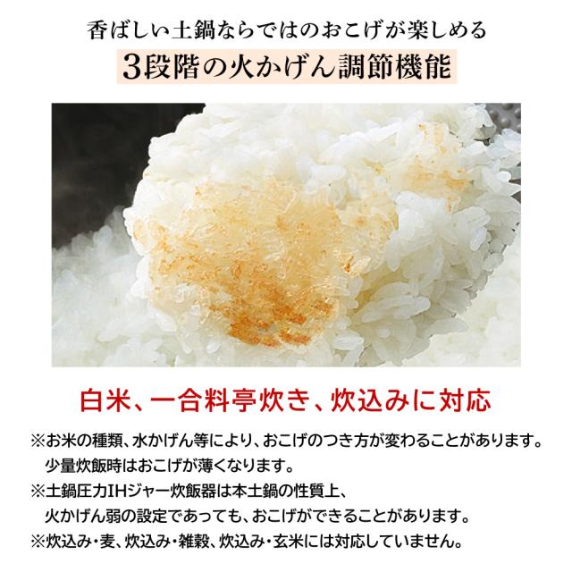TIGER 土鍋圧力IHジャー炊飯器 JRX-S060 3.5合 日本製 本土鍋 5年保証 0.63L 予約機能 少量炊飯 洗いやすい 炊き分け タイガー