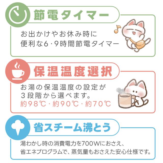 TIGER マイコン電動ポット PDR-G221 2.2L 節電タイマー ワイドパネルの水量計 クエン酸洗浄機能 保温 給湯器 タイガー