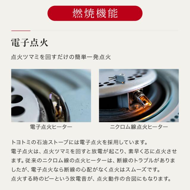 2025年新型】 トヨトミ TOYOTOMI 石油ストーブ RC-S2824-W 電子点火 