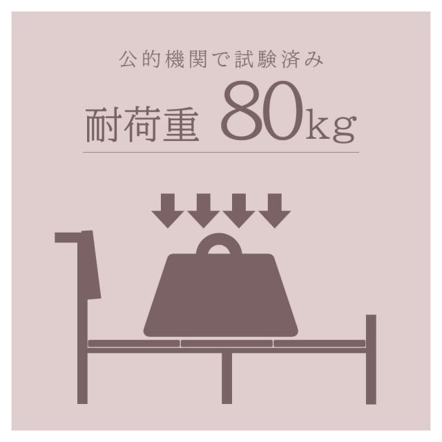 宮棚付きパイプベッド シングル 木目調 フレーム ベッド コンセント 翌日配送_5