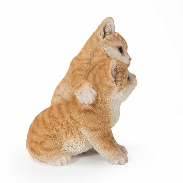 猫 二匹 親子 カップル ねこ オブジェ オーナメント ガーデン