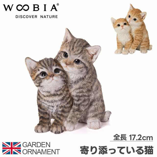 猫５匹親子の置物 - 工芸品