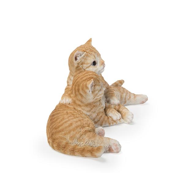 猫 二匹 仲良し カップル ねこ オブジェ オーナメント ガーデン