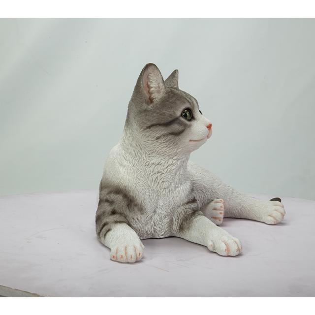 寝そべり猫 猫 ねこ ネコ オブジェ オーナメント ガーデンオーナメント 置物 ガーデニング リアル アニマル 動物 かわいい ペット 人形 ウービアwoobia_2