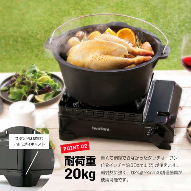 イワタニ タフまる カセットコンロ アウトドア CB-ODX-1 ブラック ケース付き 焼肉プレート 網焼きプレート ガスボンベ 3本セット  カセッの通販はau PAY マーケット - ガス器具shop auPAYマーケット店 | au PAY マーケット－通販サイト