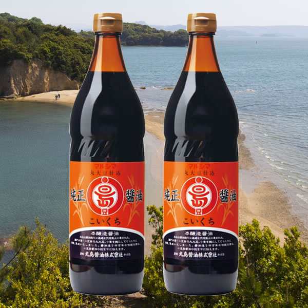 丸島醤油 純正醤油 こいくち醤油（濃口）900ml ×2本セット 【 マルシマ