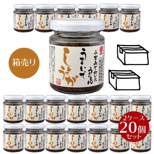 【箱売り】小豆島で炊いた　うまいでしょうが　53g ×20個　2ケース 　  【 小豆島 佃煮 つくだに つくだ煮 タケサン 生姜 】の通販は 7,500円