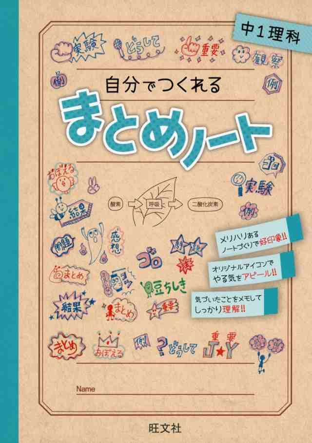 自分でつくれる まとめノート 中1理科の通販はau Pay マーケット 学参ドットコム