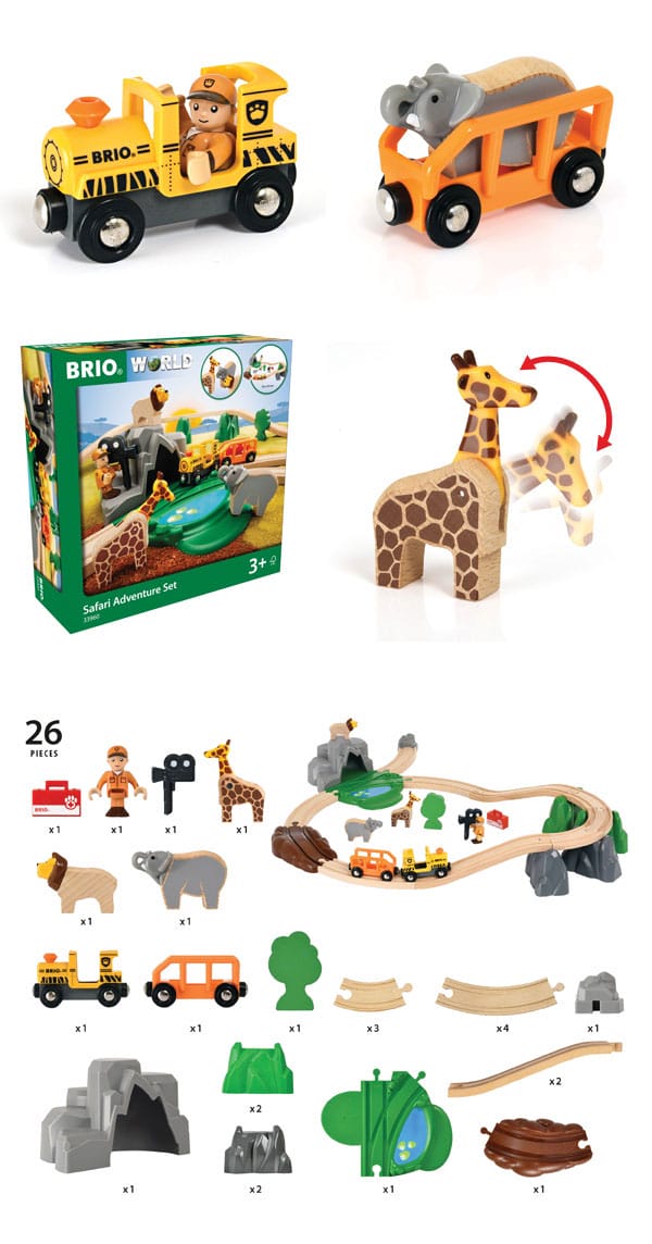 BRIO ブリオ ブリオワールド サファリアドベンチャーセット 33960 木の