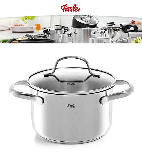 Fissler　フィスラー　サンフランシスコ　シチューポット　16cm　ガラスフタ付き　040-113-16-000　両手鍋