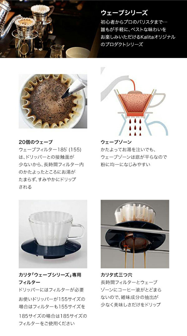Kalita カリタ　コーヒーフィルター ストッカー　ブロンズ　鋳型 Kalita コーヒーろ紙(40枚個箱入り) ｜家具・インテリア通販 Re