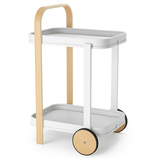 umbra　アンブラ　ベルウッド　サービングカート　ホワイト／ナチュラル　キッチンワゴン
