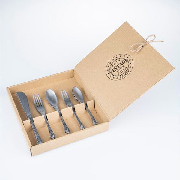 青芳  VINTAGE INOX ヴィンテージイノックス  カトラリー10PCSセット インパーフェクション 204470の通販は 5,203円