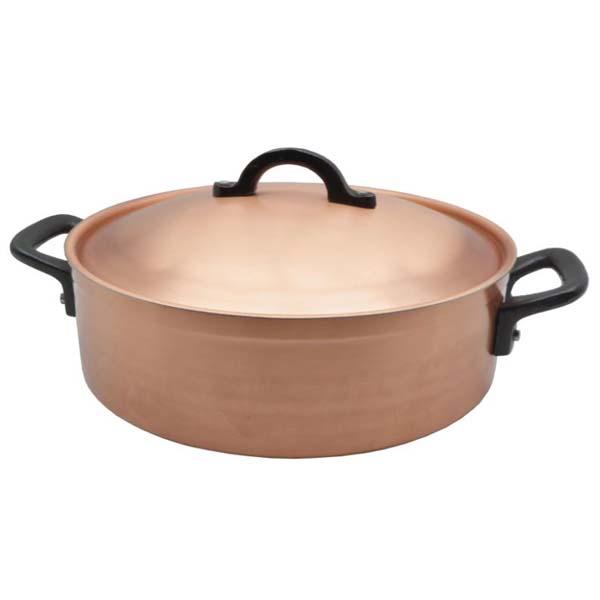 工房アイザワ ポテト ソトワール 24cm 8000-4 日本製 両手鍋 純銅 新潟 燕市