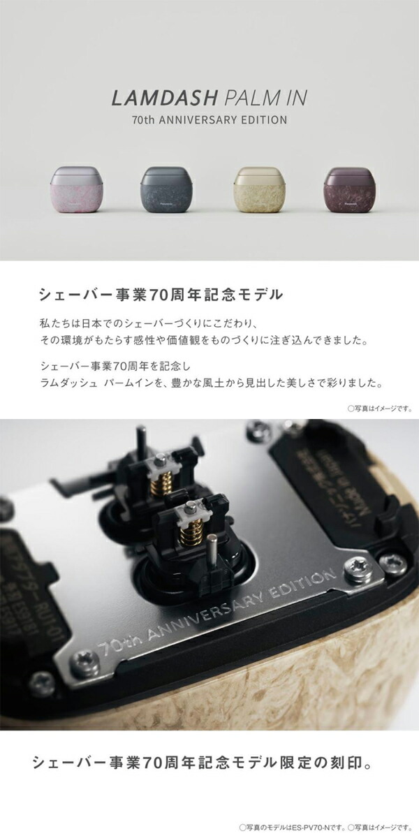 パームイン 70th ANNIVERSARY EDITION 専用台付き ラムダッシュ パームイン 70周年記念モデル Panasonic 専用置台付き