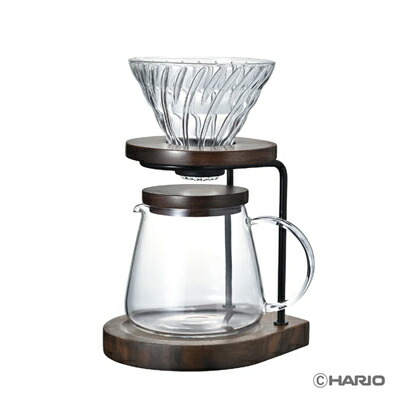 HARIO　ハリオ　ドリップスタンドセット　ウォールナット　WDS-1006-WN　天然木　コーヒー　インテリア