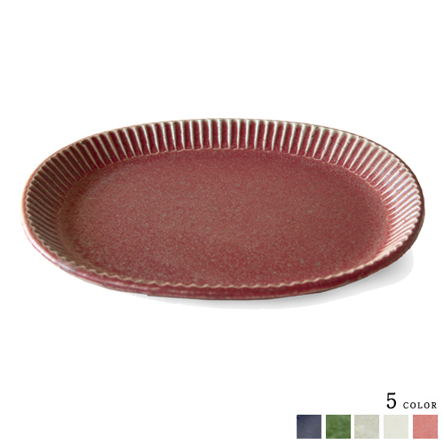 【宋艸窯(そうそうがま) 鹿児島県】 小判皿 中(陶器のお皿 陶器 焼き物皿 焼物皿 カフェ ディナー 和取り皿 贈り物 日本産 職人)の通販は 5,500円