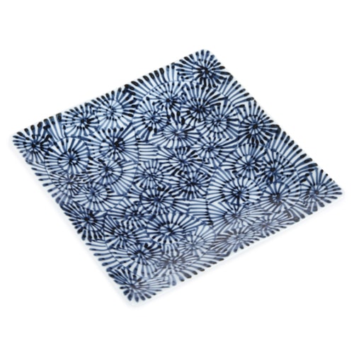 【佐賀県/そうた窯（そうたがま）】染付 蛸唐草 正角皿の通販は 4,792円