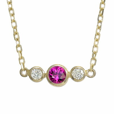 ブレスレット トリロジー ルビー ブレスレット 10金 誕生石 ブレス レディース【送料無料】の通販は