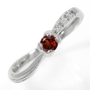 指輪 ガーネット ハートリング 10金 指輪 ピンキー 流れ星リング レディース【送料無料】の通販は