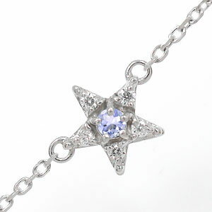 ブレスレット 星 ブレスレット タンザナイト 18金 ブレス 流れ星 レディース【送料無料】の通販は