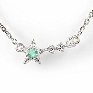 ブレスレット エメラルド 流れ星 ブレスレット 10金 誕生石 ダイヤモンド ブレス レディース【送料無料】の通販は