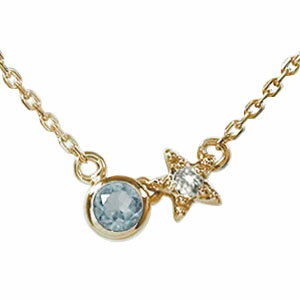 ブレスレット ブレスレット アクアマリン 18金 誕生石 流れ星 月 カラーストーン レディース【送料無料】の通販は