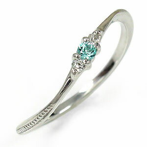 リング ブルートパーズ リング プラチナ ミル 誕生石 トリロジー ピンキー 指輪 レディース【送料無料】の通販は