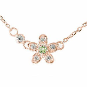 ブレスレット ブレスレット ペリドット 18金 華カラーストーン 誕生石 フラワーモチーフ 花 レディース【送料無料】の通販は