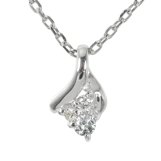 プラチナ ダイヤモンド ネックレス ダイヤモンド トリロジー 現在・過去・未来 ペンダント ジュエリー チャーム レディース【送料無料】の通販は