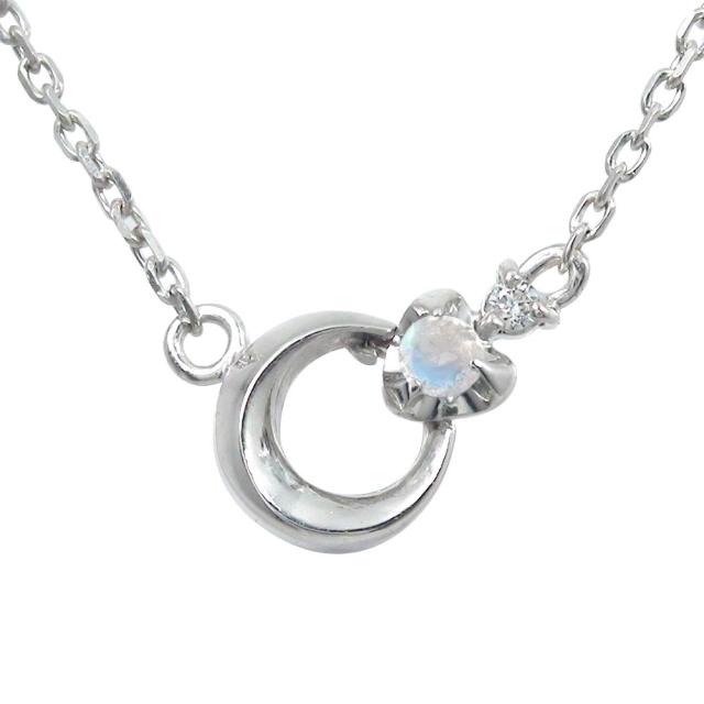 ブレスレット プラチナ ブルームーンストーン ブレスレット ダイヤモンド ペンダント 誕生石 月 流星 モチーフ レディース【送料無料】の通販は