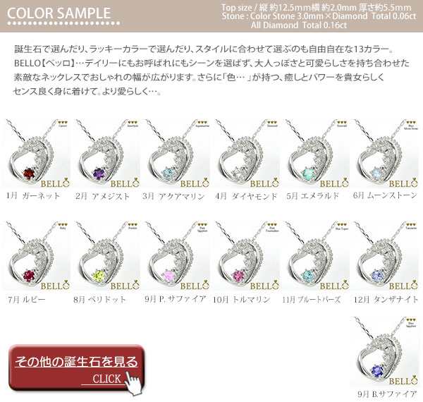ペンダント トップ ブルートパーズ ハート 誕生石 ネックレス